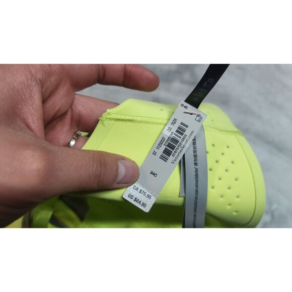 Victoria's Secret 34C Lime VSX Featherweight Max™ Front-Close Sports Bra NWT - Picture 4 of 4